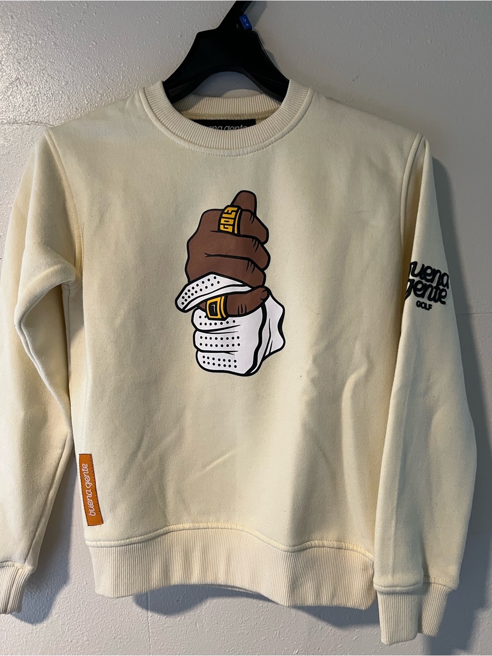 Kids Cream Graphic Crewneck Sweatshirt size 12